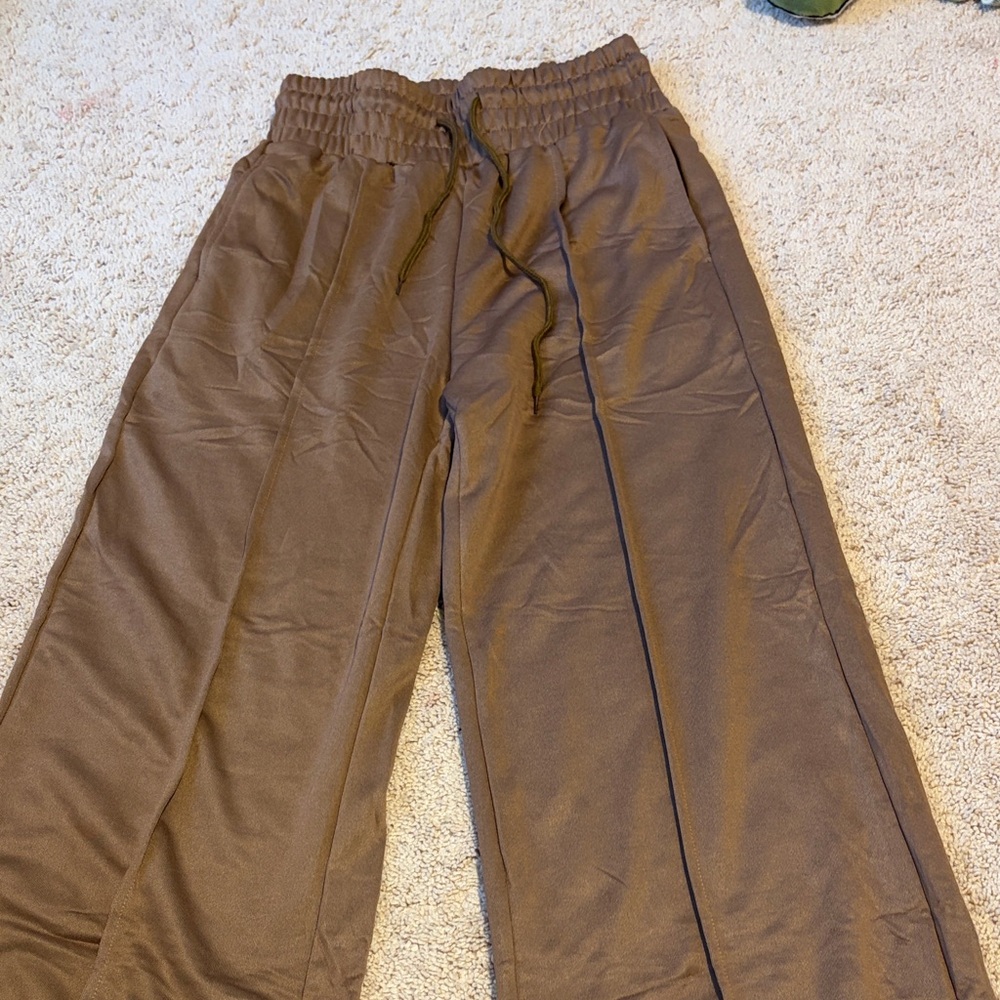 Amazon Brown Wide Leg Pants